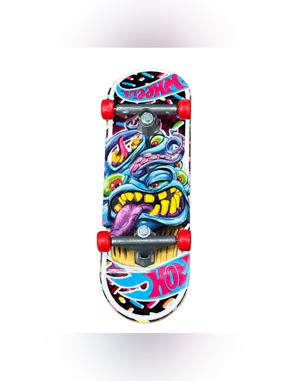 Hot Wheels Skate Tony Hawk Fingerboard Monster Graphic Red Wheels Loose Mattel